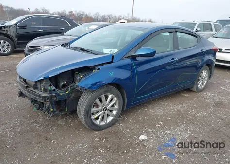 2014 Hyundai Elantra Se из США, поврежденный, VIN KMHDH4AE6EU030692